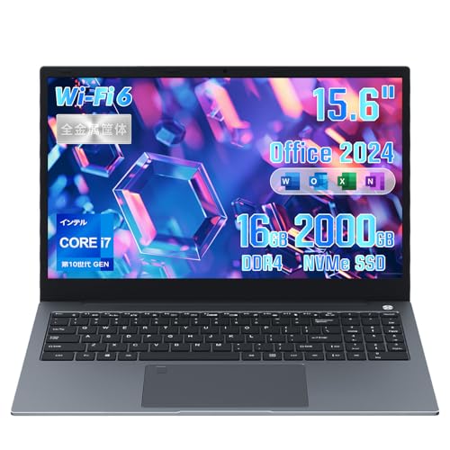Amazon.co.jp: 2026 ノートパソコン Office 2024搭載 Windows11 Core